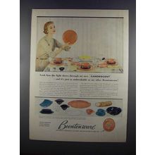 1955 Boontonware Candescent Dinnerware Ad - Light Shows
