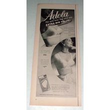 1956 Adola Bra Ad - Give You Extra Big Value!