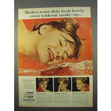 1963 Noxzema Skin Cream Ad - Makes Skin Look Lovely