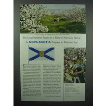 1963 Nova Scotia Canada Tourism Ad - Annapolis Valley