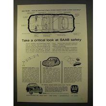 1963 Saab 96 Car Ad - Critical Look at Safety