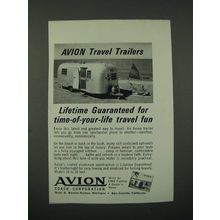 1964 Avion Travel Trailer Ad - Time-of-Your-Life Travel Fun