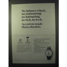 1964 Bulova Accutron Model 209 Watch Ad - Obsolete