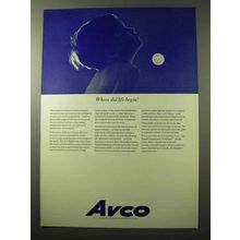 1964 Avco Corporation Ad - Where Did Life Begin?
