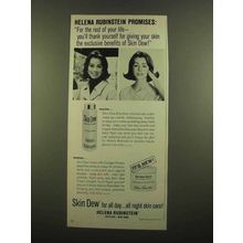 1965 Helena Rubinstein Skin Dew Emulsion and Cream Ad