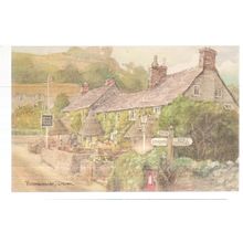 BRANSCOMBE, Devon. unused postcard from a David Skipp watercolour a =