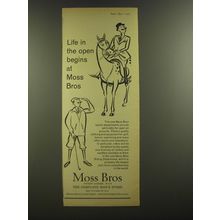 1964 Moss Bros Riding Department Ad - Life in the open begins at Moss Bros