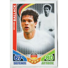 2010 Topps Match Attax World Cup Trading Card - Germany, Michael Ballack