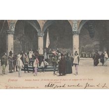 Medieval Fancy Dress at Palazzo Pretorio Firenze Italy Postcard