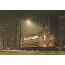 Bruxelles Snowplough 17 Bus 1175 Bd De Smet Naeyer Postcard
