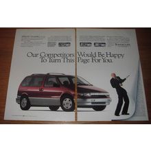 1993 Mercury Villager Minivan Ad - Competitors Turn This Page