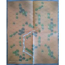 Unused BattleTech Paper Map CBT Scattered Woods From Map Set Compilation #1