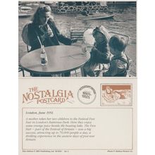Postcard Festival Fun Fair Battersea Park London 1951 - Nostalgia