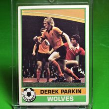 WOLVERHAMPTON WANDERERS DEREK PARKIN TOPPS CHEWING GUM 1977 RED BACK #293