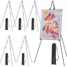 MEEDEN 6 Pcs Easel Stand for Painting and Display: 63" Art Metal Easel Sign Stan