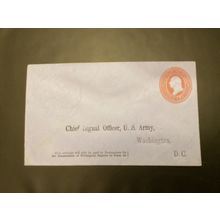 ICOLLECTZONE US Postal Stationary UO54 Chief Signal Officer US Army (A100)