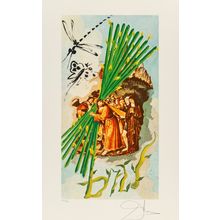 Salvador Dali (1904-1989). Lyle Stuart Tarot Suite of 6, 1978 card 6 Poster Canv