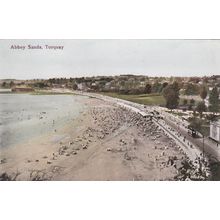 ED 476 TORQUAY - ABBEY SANDS . PRINTED POSTCARD