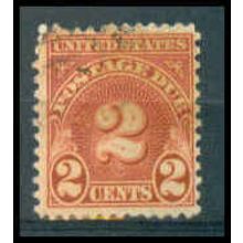Used J81 2c Postage Due Barely Clears WA1300