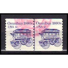 Used 1897 1c Omnibus Fine CNP Left 6 PA0295