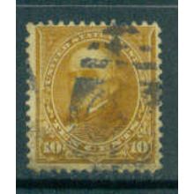 Used 283 10c Daniel Webster Barely Clears M05347