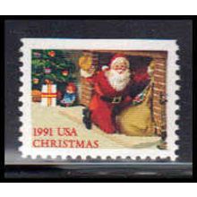 2584 29c Santa & Fireplace Fine MNH BPS UL W2189