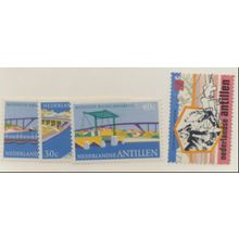 Netherlands Antilles Stamps Scott #366 To 368 & 370, Mint Hinged, #370 No Gum