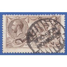 GB KGV 1918 2s 6d OLIVE BROWN SEAHORSES SG413a GU