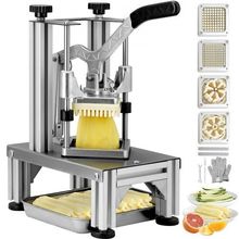 Commercial French Fry Cutter with 4 Replacement Blades, 1/4 & 3/8 Blade Easy...
