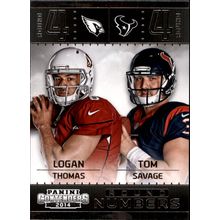 2014 Football Panini Contenders L Thomas/Tom Savage-Round Numbers