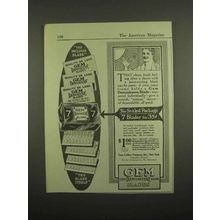 1918 Gem Damaskeene Razor Blade Ad