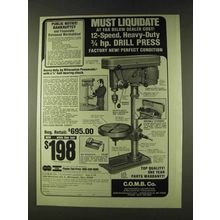 1979 C.O.M.B. Milwaukee Pneumatic Drill Press Ad