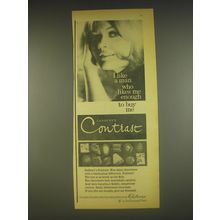 1963 Cadbury's Contrast Chocolates Ad - I like a man who likes me enough
