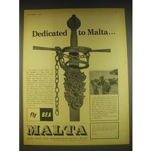 1963 Malta Tourism Ad - Dedicated to Malta