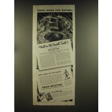 1939 Knox Gelatine Advertisement - recipe for Mrs. Knox's Dainties