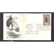 FDC Art Craft 1359 6c Leif Erikson (Cachet-Typed/A) CV40692