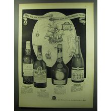 1949 Julius Wile Sons Ad - Peter Dawson Scotch, Dry Sack Sherry, Benedictine