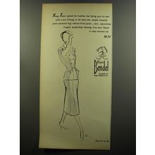 1953 Henri Bendel Suit Ad - Young-Timers uphold the tradition that Spring gets