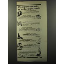 1953 E.P. Dutton Books Ad - When you give a Dutton book you give the best