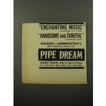 1956 Pipe Dream Play Ad - Enchanting Music