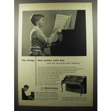 1956 Steinway Piano Ad - The things that money can't buy.. come into your home