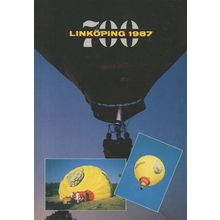 Linkoping Sweden Transport Hot Air Balloon 1987 Postcard