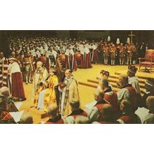 Queen Elizabeth II Coronation 1953 Royal Historic Photo Postcard