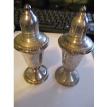 Sterling Silver Duchin Weighted Salt and Pepper Shakers 4 1/2"