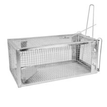 Pack of 2] Rat Trap Cage Humane Live Rodent Trap Cage Galvanized Iron Mice M...