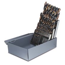 Bronco Bit - 29 Pc Heavy Duty Jobber Drill Set, 135 Deg Split Point USA Mfg