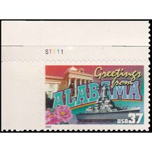 3696 37c Alabama Fine MNH P#S UL S1111 V2758