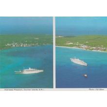Cayman Islands Distresses Rhapsody BWI Ship Liner Tug Boat Release Postcard