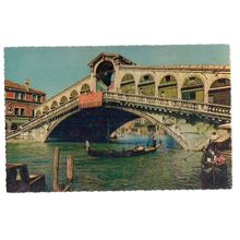 PONT DE RIALTO , Venice, Italy unused vintage postcard /