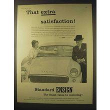 1958 Standard Ensign Car Ad - That Extra Satisfaction